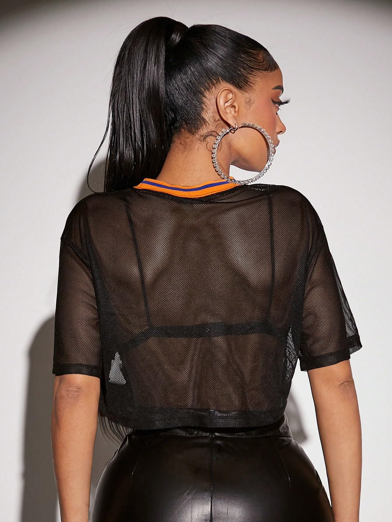 New York Graphic Jersey Crop Top