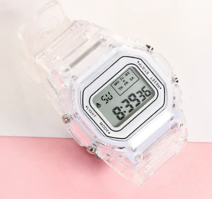 Square LED Digital Sportswear Watch