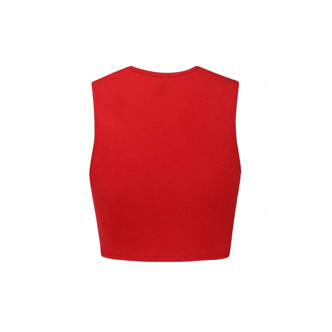Beautiful in Chicago Sleeveless Crop Tee