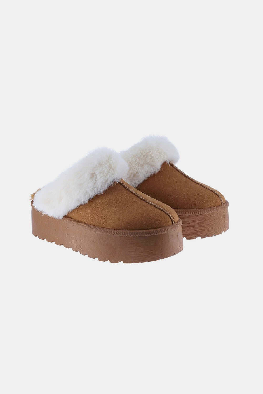 Cozy Winters Thick Bottom Fur Trim Snow Slippers