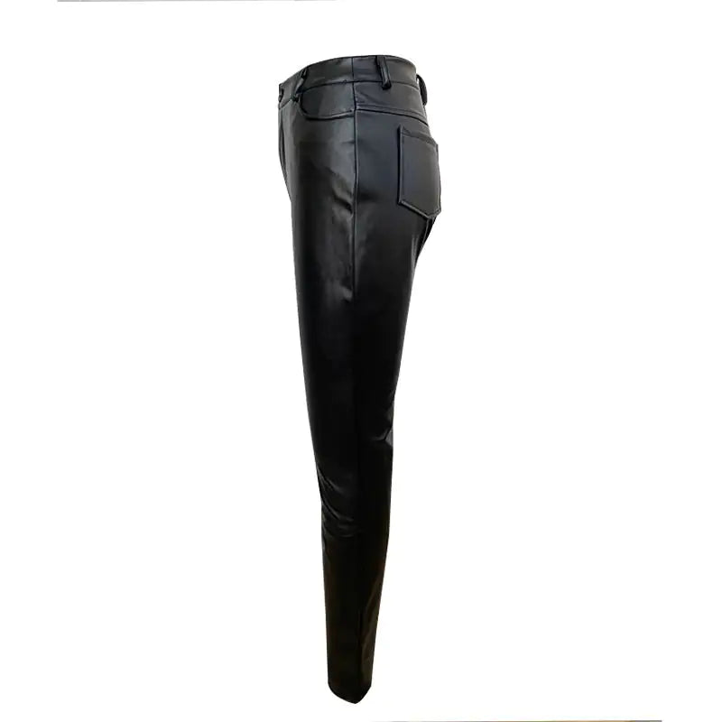 I Dare U High Waist Slimming Faux Leather Pants