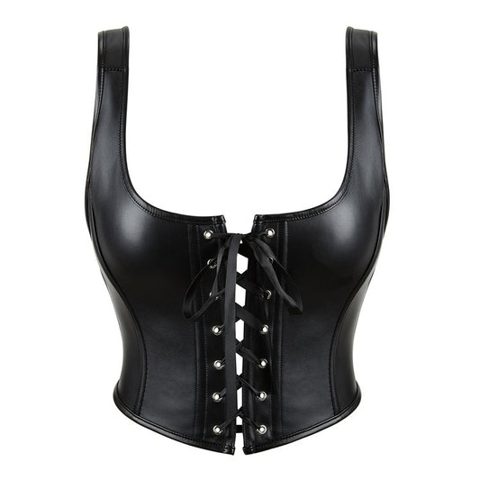 Perfectly Imperfect PU Leather Corset