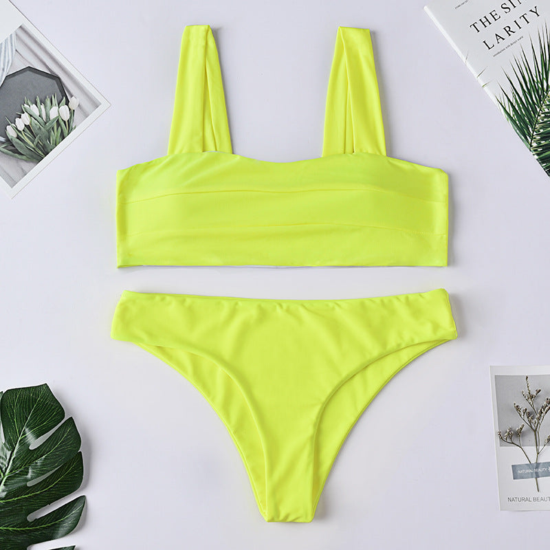 Always Solid 2piece Bikini Swimsuit Set