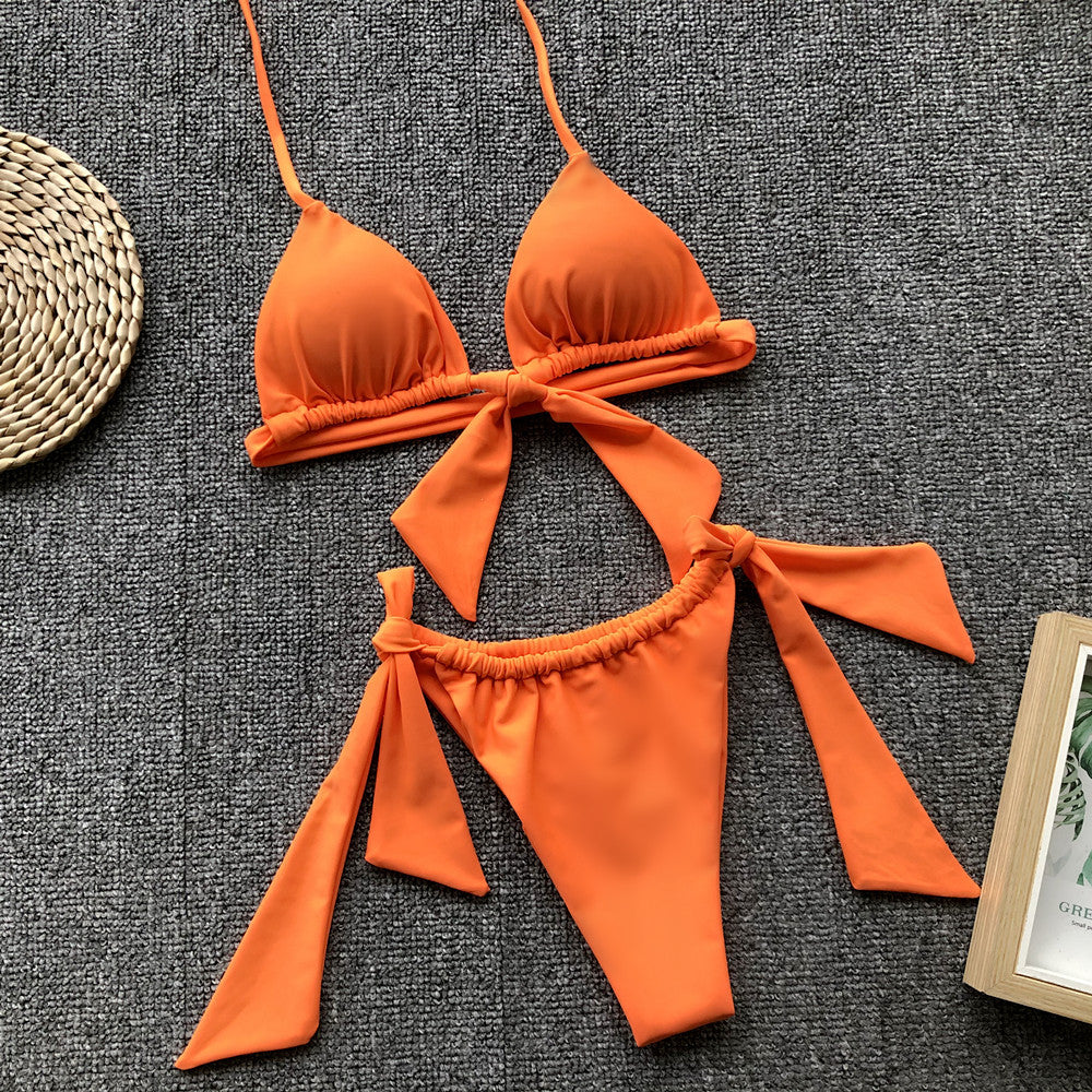 Just Another Beach Day Triangle Bikini 2 piece Set