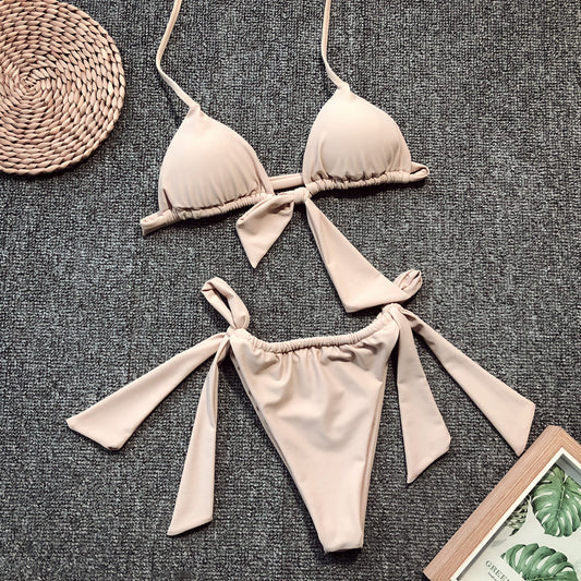 Just Another Beach Day Triangle Bikini 2 piece Set