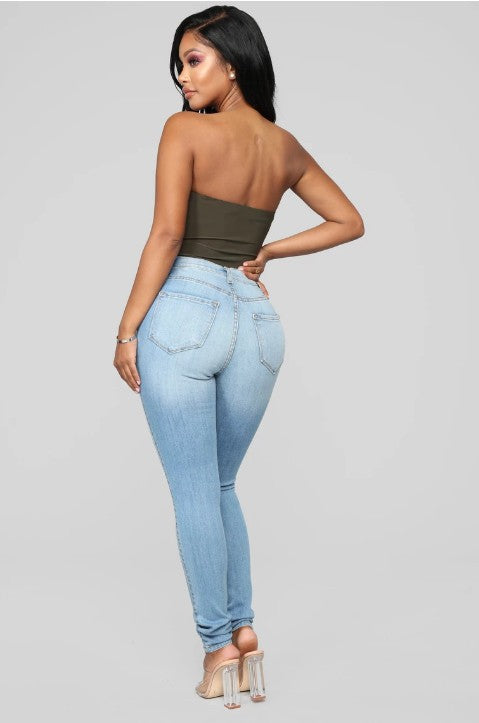 Boy Please High-Waisted Stretch Jeans