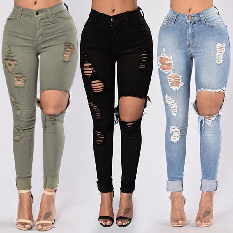 Catch A Vibe Slim-fit High Waisted Jeans