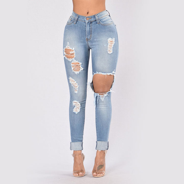 Catch A Vibe Slim-fit High Waisted Jeans