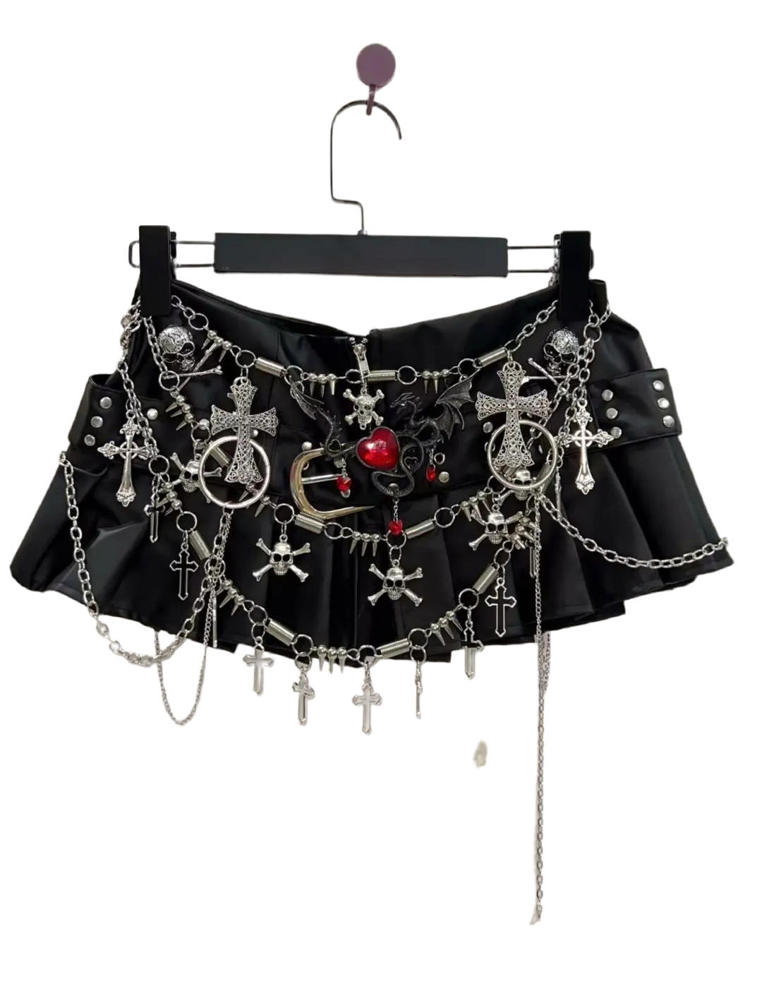 Gothic Punk Icon Short Skirt