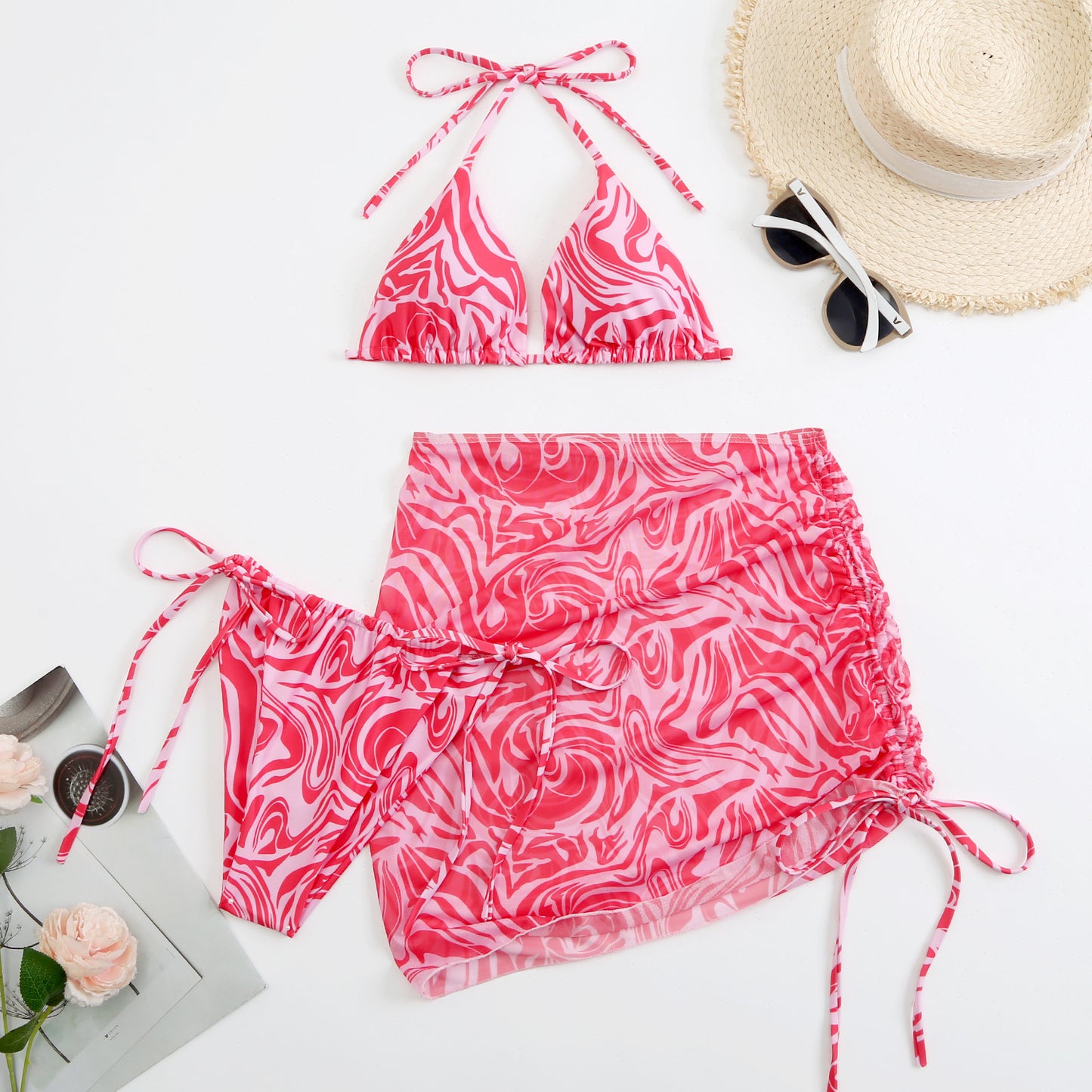 Pool Me Once Bikini Three Piece Set