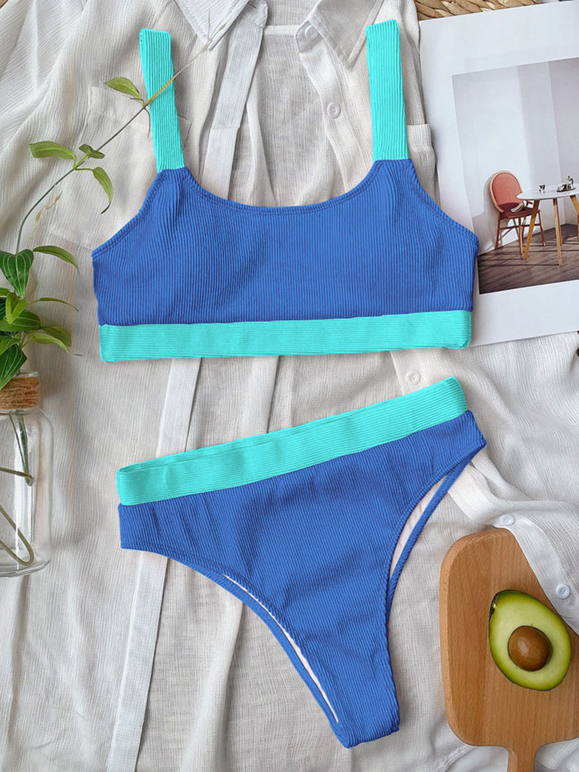 Up Against The Waves Two-Piece Bikini Set