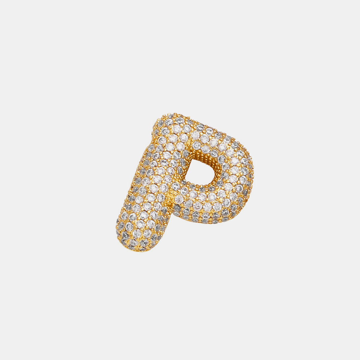 Bubble Letter Initial Necklace