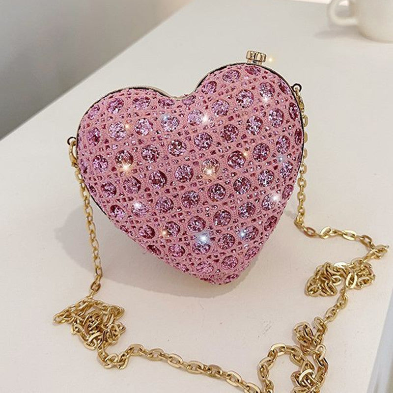 Always A Pleasure Mini Heart Shape Evening Purse