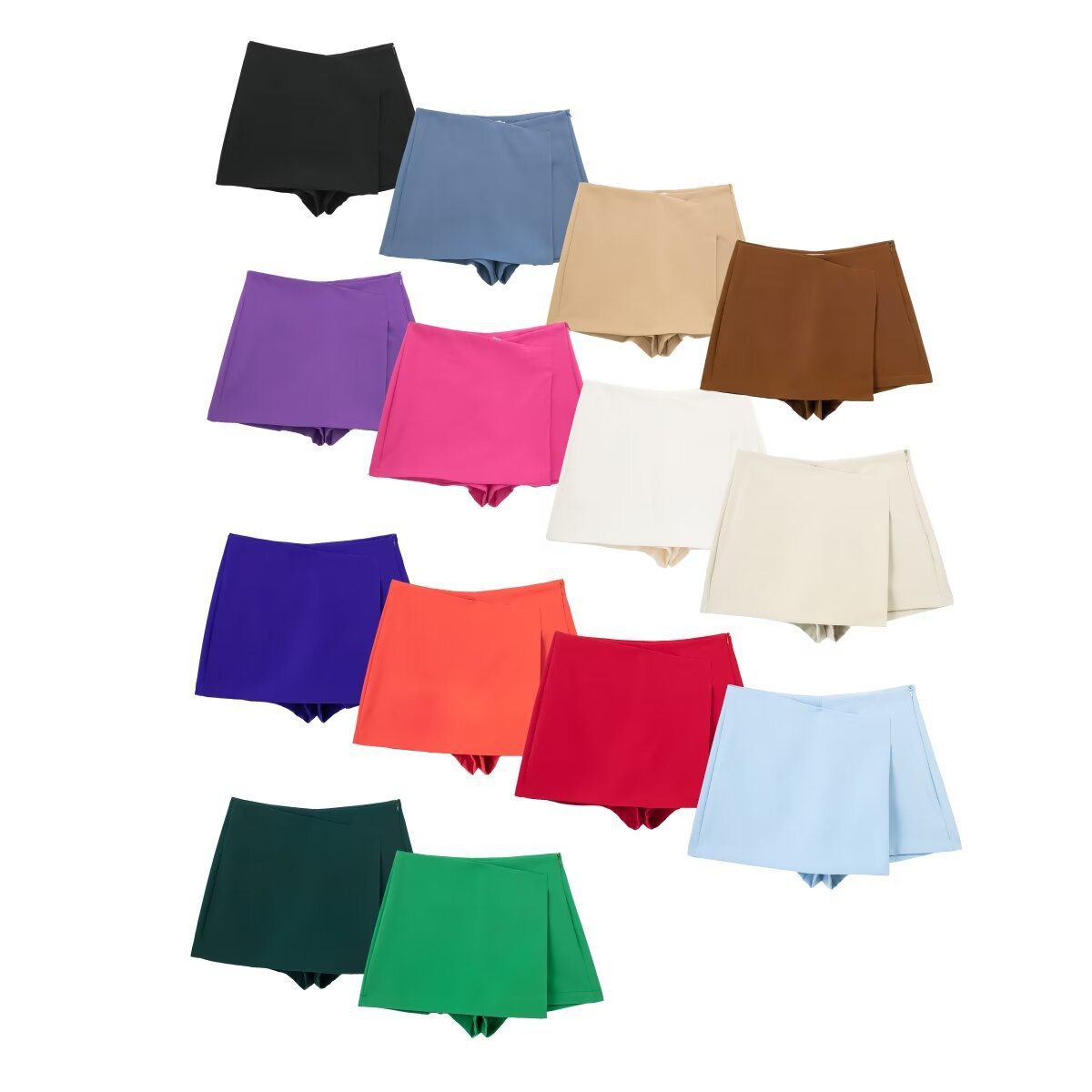 Hey Girl Hey High Waist Asymmetric Skort