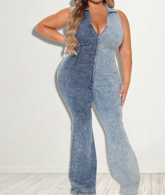 Walk With Me Denim Jumpsuit