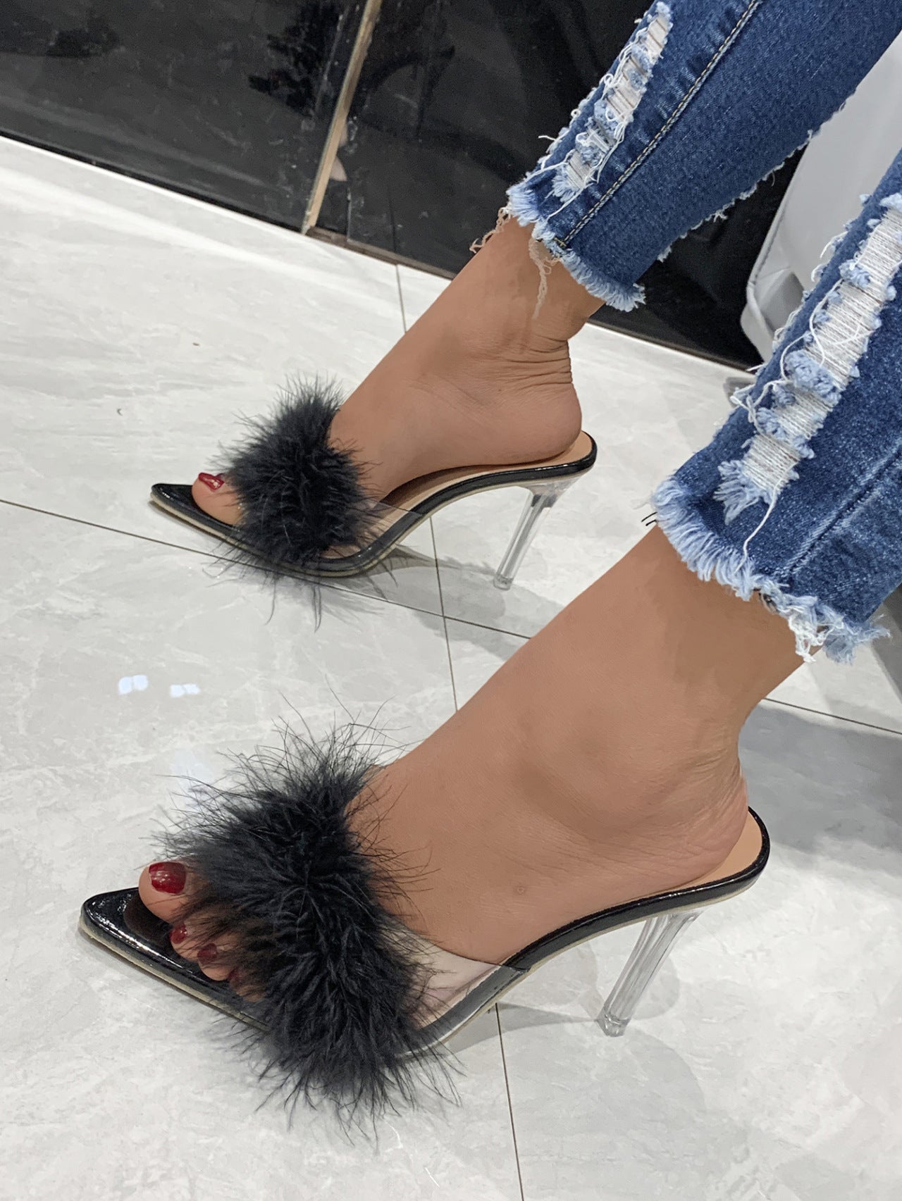 Kimi Pointed Toe Stiletto Sandal