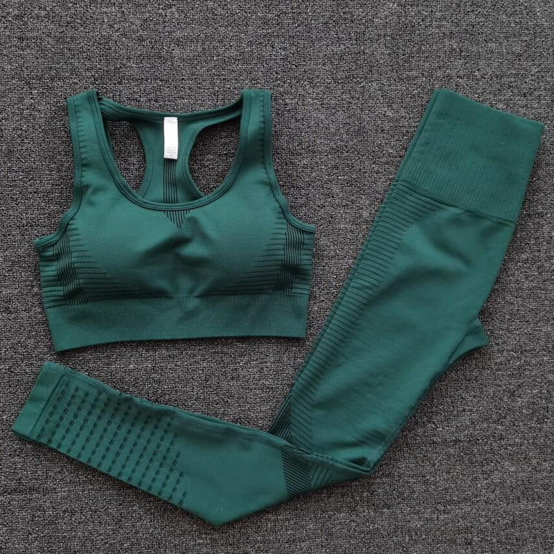 Double Sports Bra Yoga Set