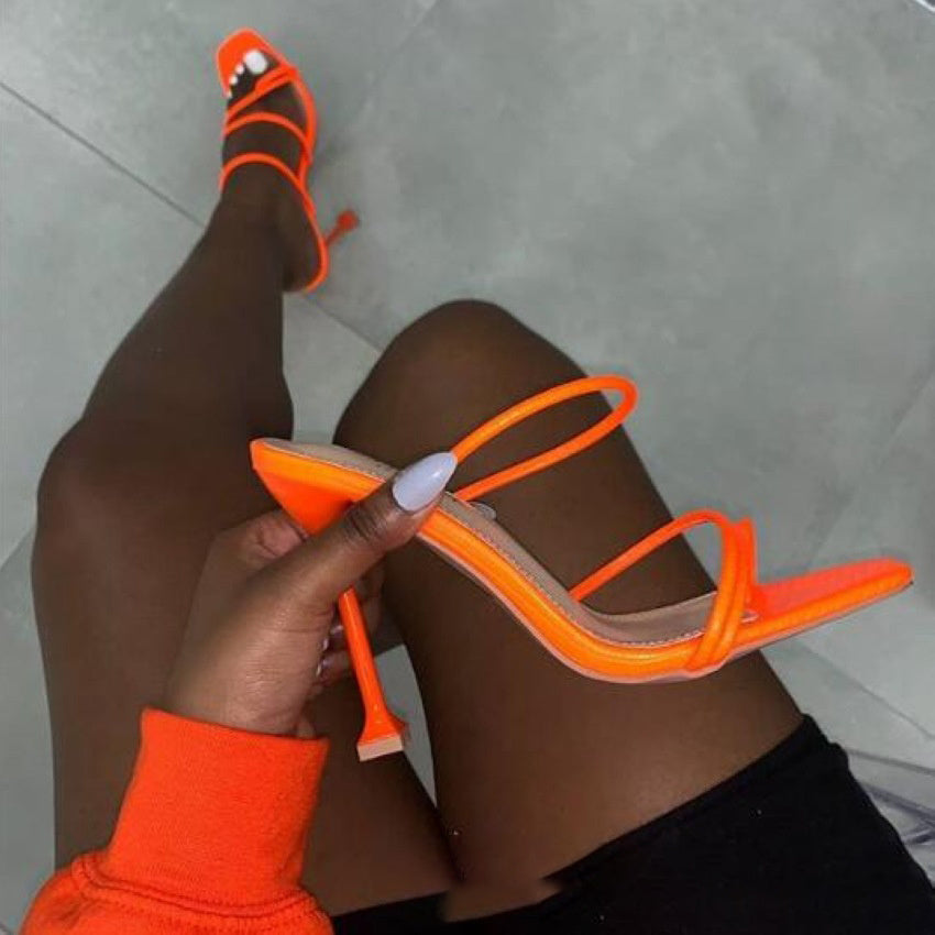 Dressed For The Occasion Summer Square Toe Heels