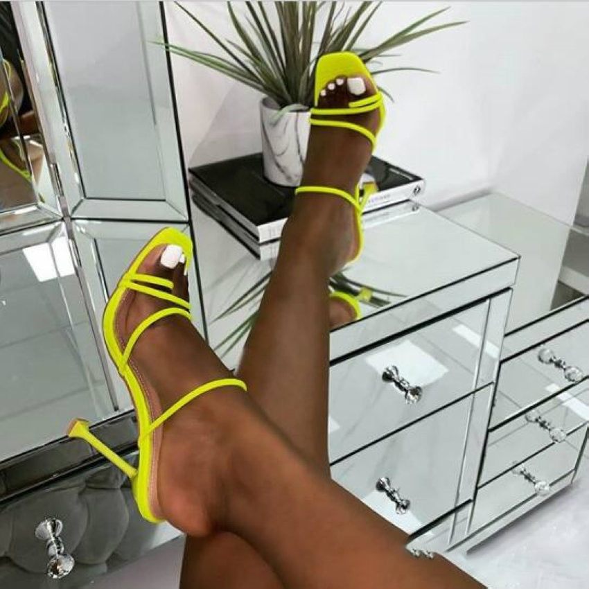 Dressed For The Occasion Summer Square Toe Heels