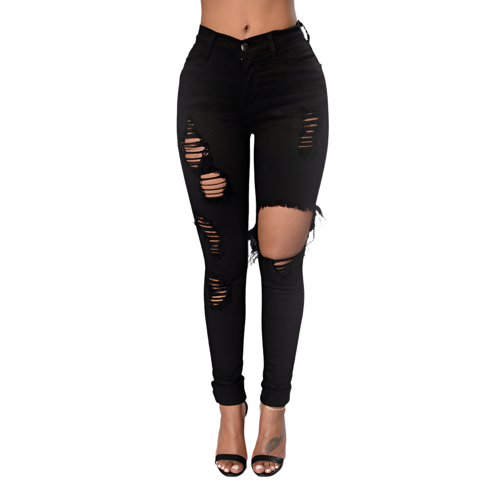 Catch A Vibe Slim-fit High Waisted Jeans