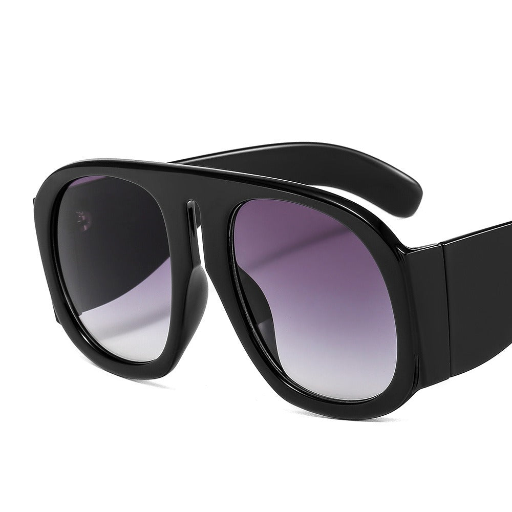 Chara Large Frame Contrast Color Sunglasses