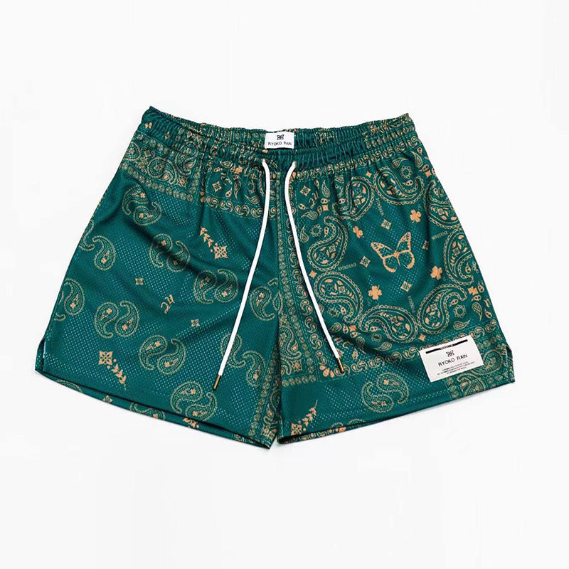 Paisley Mesh Shorts