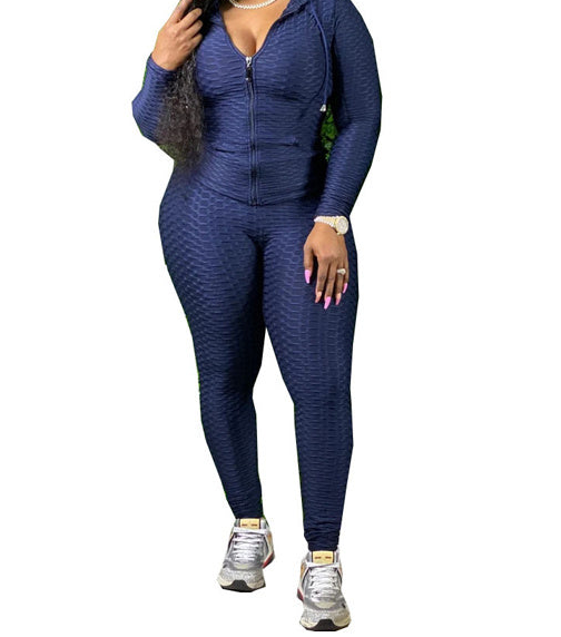 Just A Girl On The Go Solid Color 2 Piece Sport Set