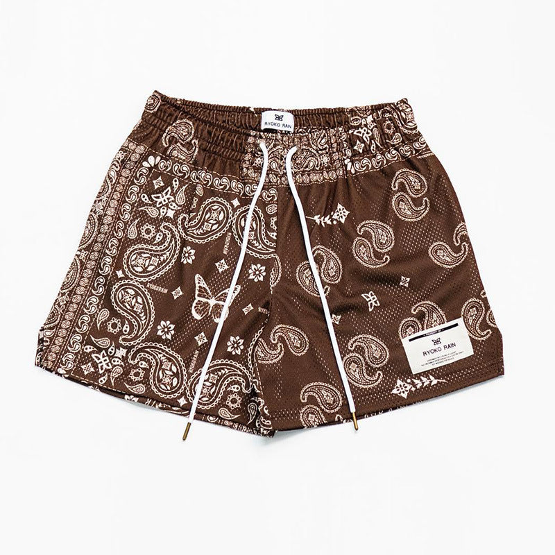 Paisley Mesh Shorts