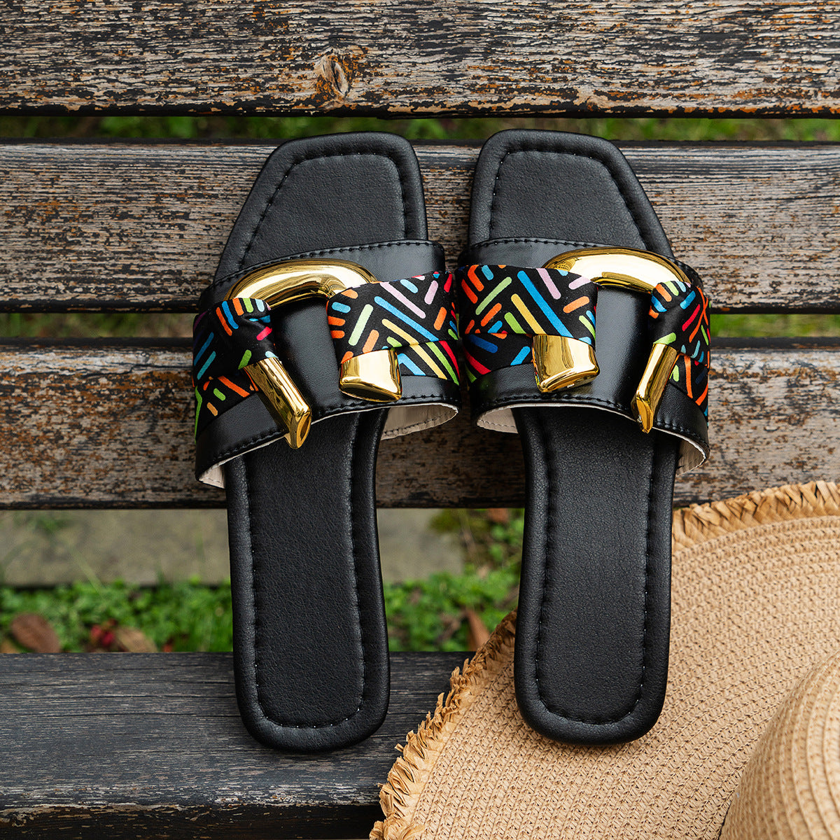 Square Toe Summer Beach Sandals