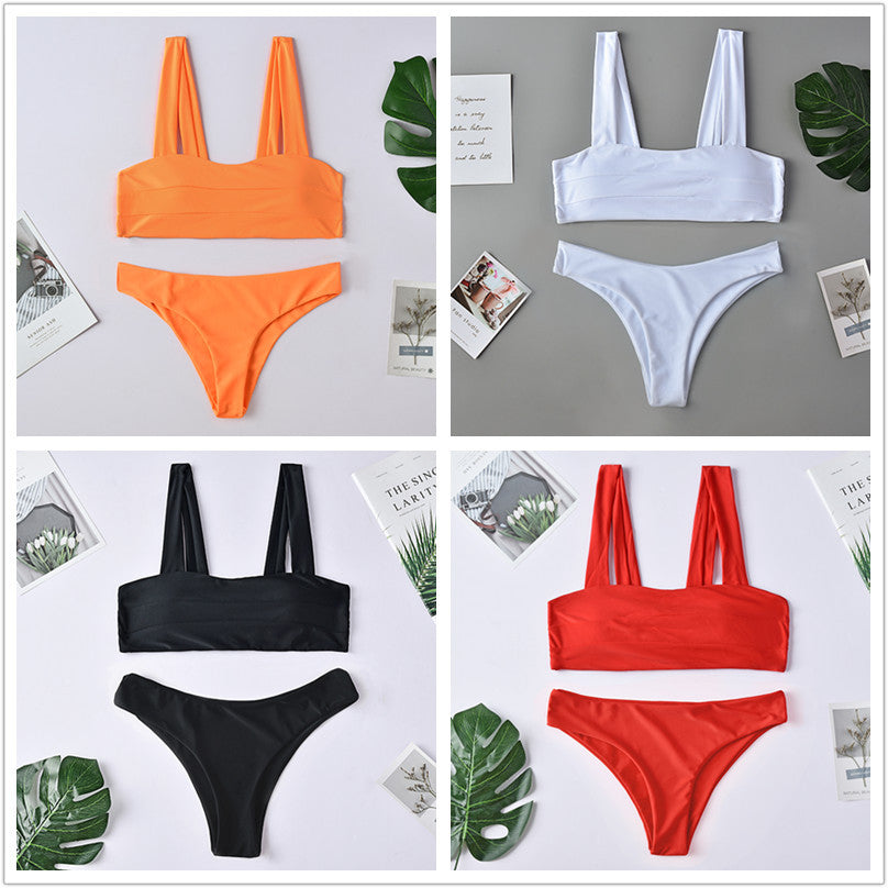 Always Solid 2piece Bikini Swimsuit Set