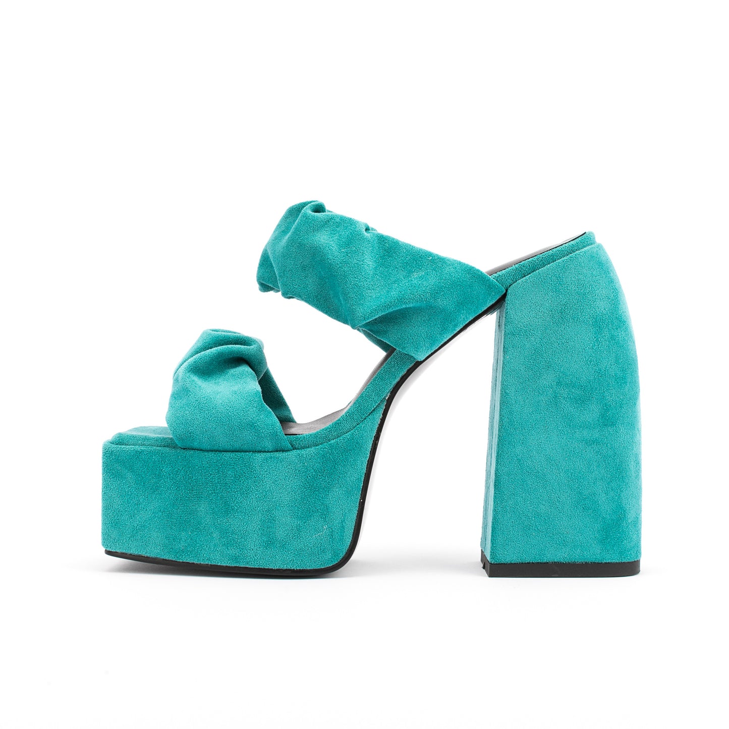 Spring Tings Suede Chunky Heel Platforms