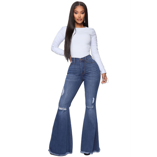 Ring Around The Denim Flared Pants