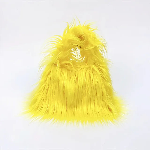 Fashion Faux Fur Plush Winter Purse