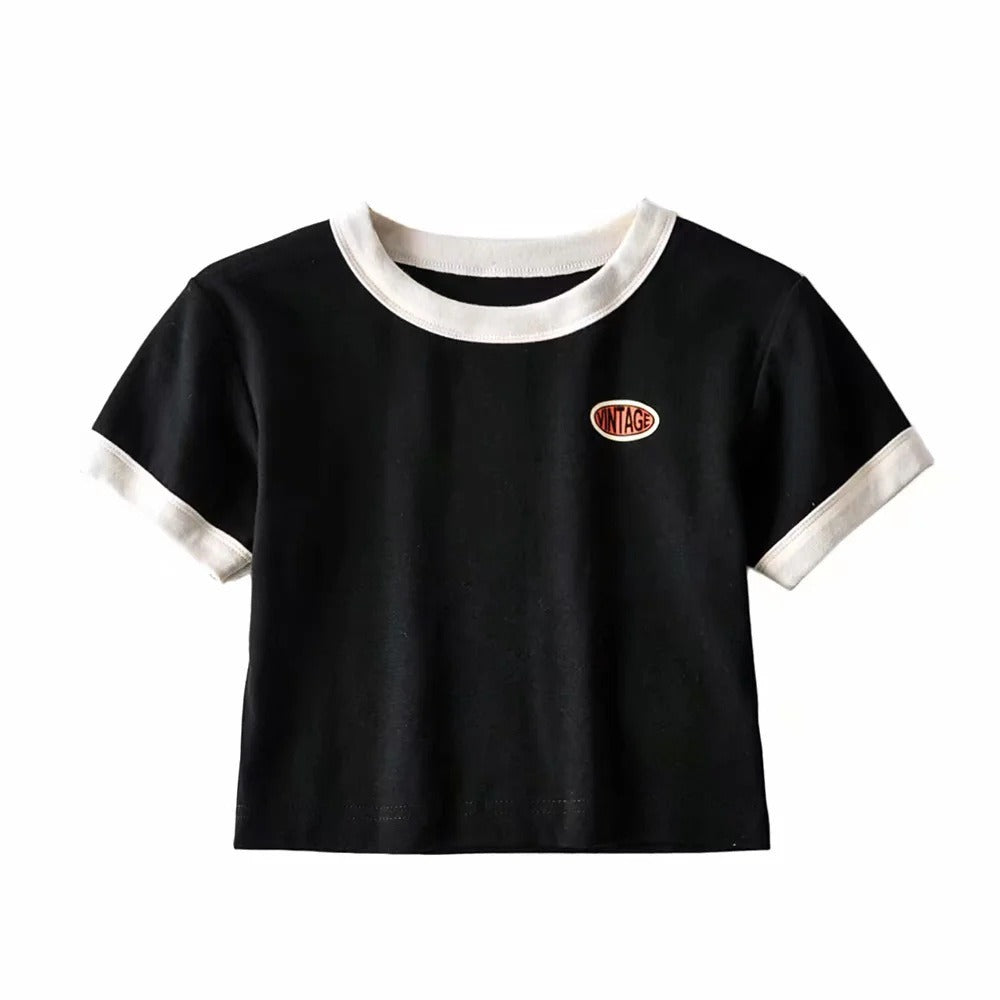 Vintage Small Label Short Sleeve T-Shirt Top