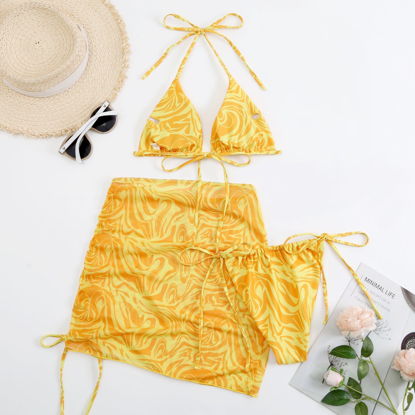 Pool Me Once Bikini Three Piece Set