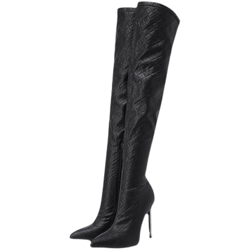 Amika Slimming Stretch Over The Knee Boots