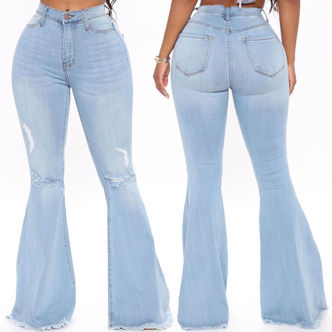 Ring Around The Denim Flared Pants