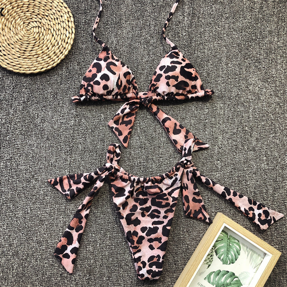 Just Another Beach Day Triangle Bikini 2 piece Set