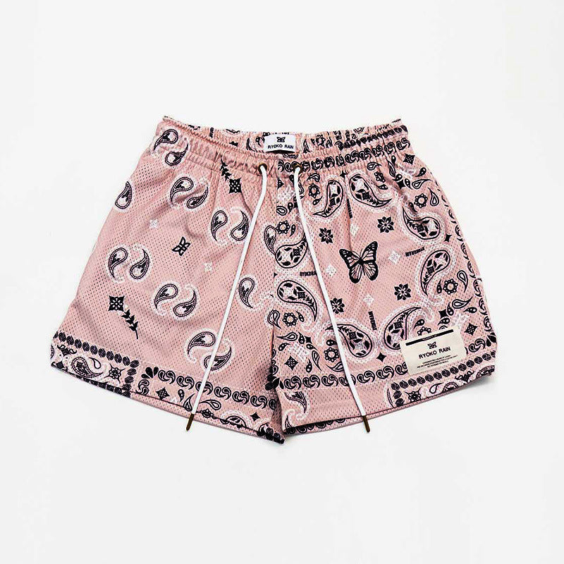 Paisley Mesh Shorts