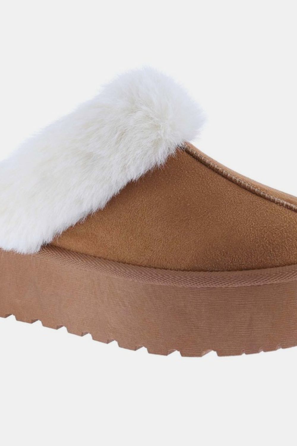 Cozy Winters Thick Bottom Fur Trim Snow Slippers