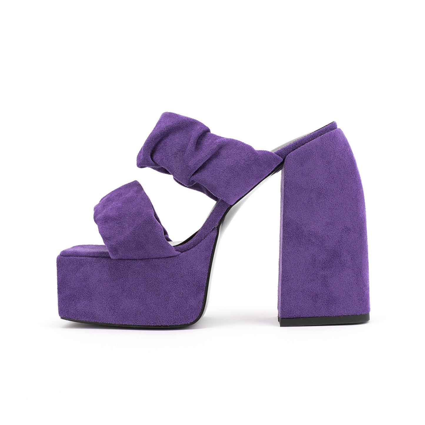 Spring Tings Suede Chunky Heel Platforms