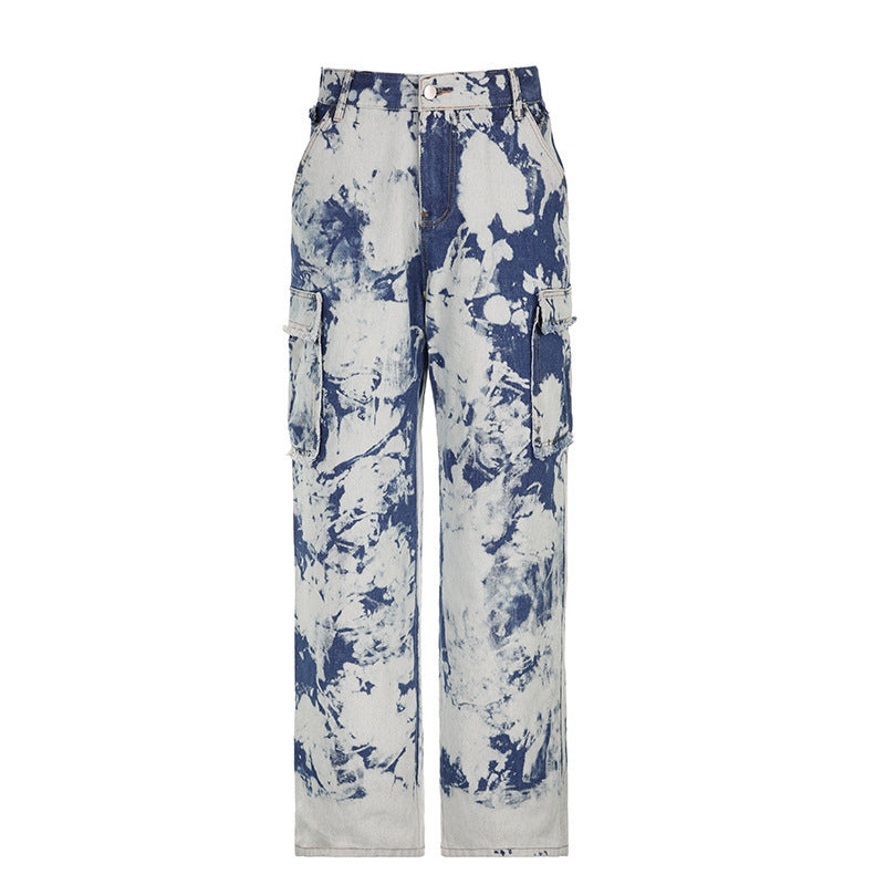Most Likely Tie-dye High Waist Jeans