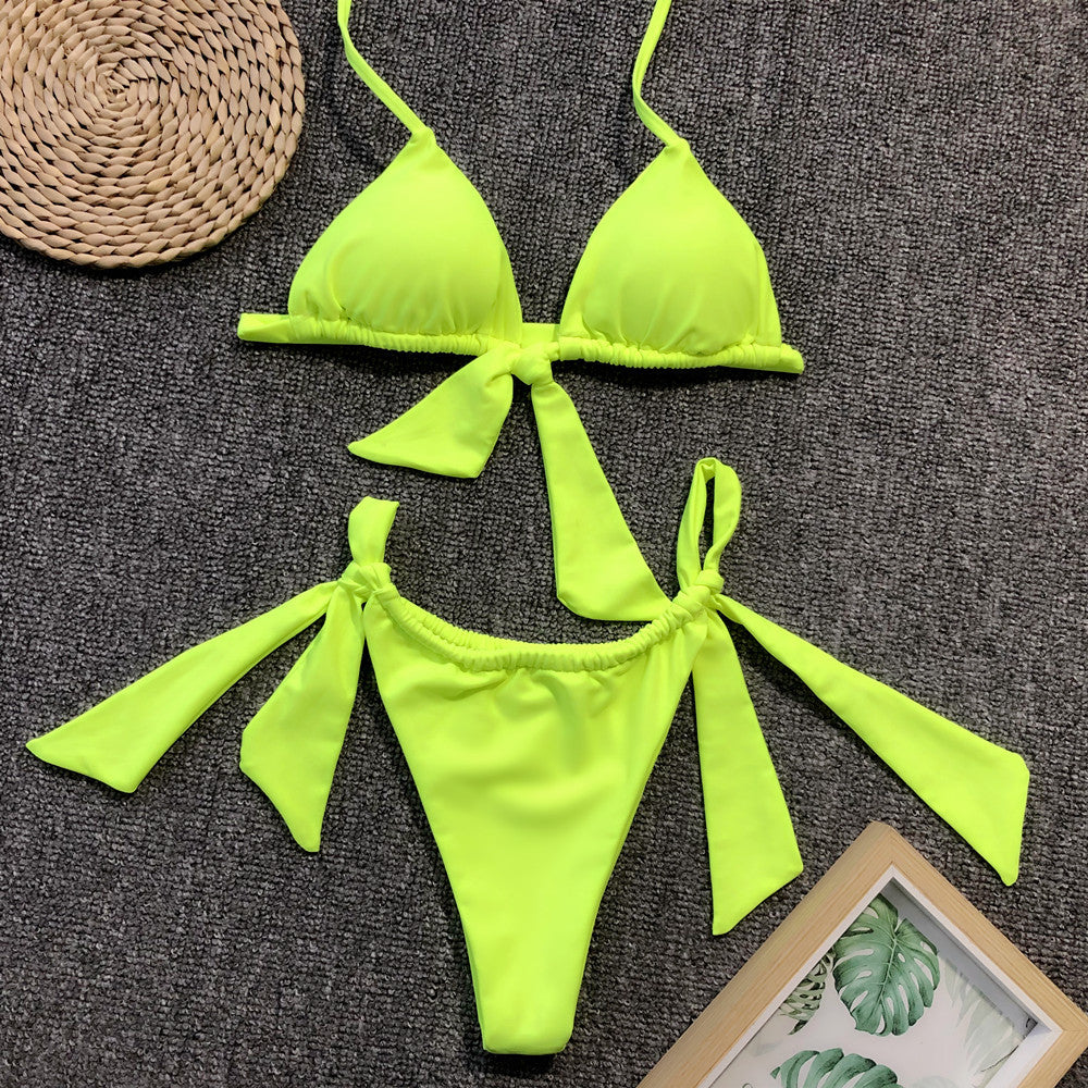 Just Another Beach Day Triangle Bikini 2 piece Set