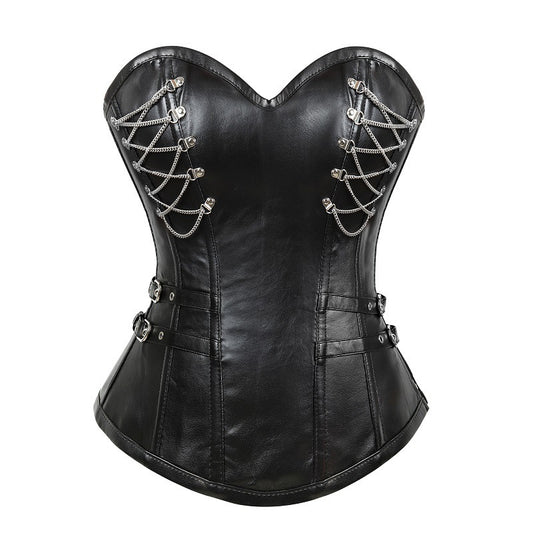 Very Goth Like Leather Corset