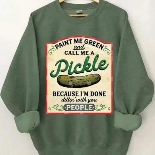 No Big Dill Long Sleeve Sweater