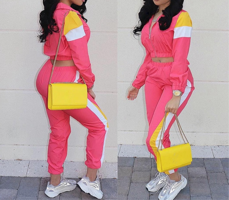 On The Run Two Piece Tracksuit Set