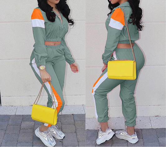 On The Run Two Piece Tracksuit Set