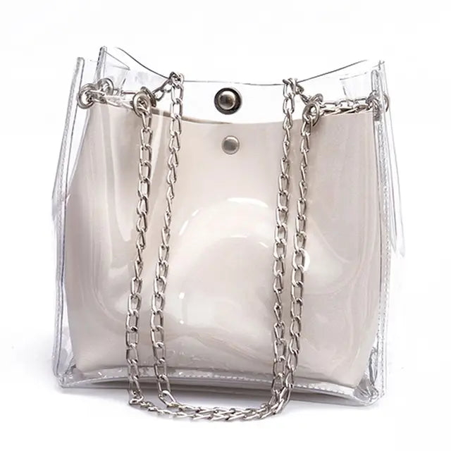 Everything’s Clear Jelly Bucket Handbags