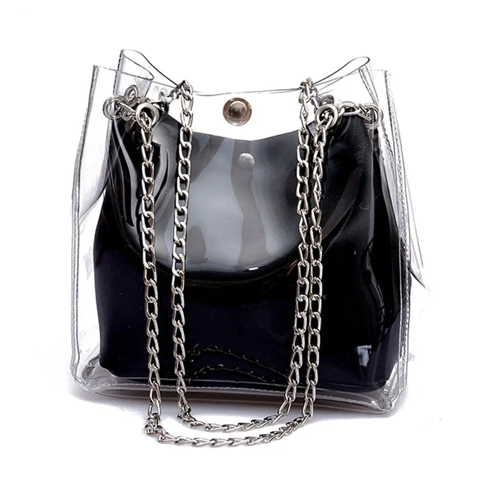 Everything’s Clear Jelly Bucket Handbags