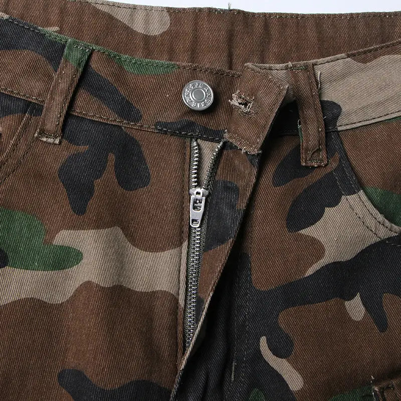 Locked In Baggy Cargo Camo Pants